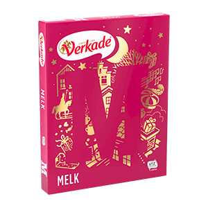 Verkade chocoladeletters van 100% eerlijke melkchocolade